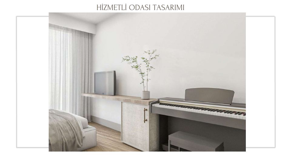 Folkart Narlıdere Projesi · HİZMETLİ ODASI TASARIMI