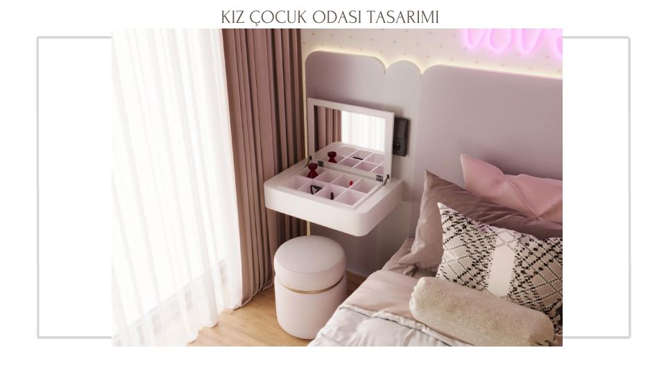 Neva Yalı Projesi · KIZ ÇOCUK ODASI TASARIMI