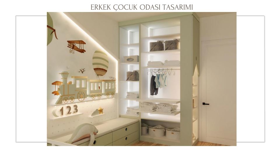 Neva Yalı Projesi · ERKEK ÇOCUK ODASI TASARIMI