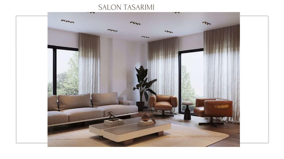 Ulamış Villa 13 Projesi · SALON TASARIMI